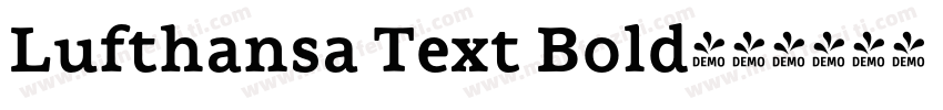 Lufthansa Text Bold字体转换